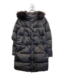 HERNO（ヘルノ）の古着「FOX FUR FOOD DOWN JACKET」｜ブラック