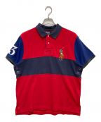 POLO RALPH LAURENポロ・ラルフローレン）の古着「ポロシャツ」｜レッド×ネイビー