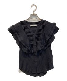 HER LIP TO（ハーリップトゥ）の古着「romantic ruffle blouse」｜ブラック