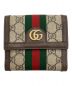 GUCCI（グッチ）の古着「GG フレンチフラップウォレット」｜ベージュ