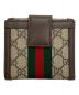 GUCCI (グッチ) GG フレンチフラップウォレット ベージュ：50000円