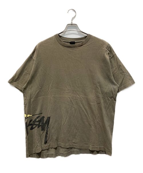 OLD STUSSY（オールドステューシー）OLD STUSSY (オールドステューシー) Tシャツ カーキ サイズ:XLの古着・服飾アイテム