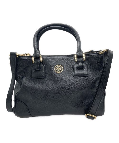 TORY BURCH（トリーバーチ）TORY BURCH (トリーバーチ) 2WAYバッグ ブラックの古着・服飾アイテム