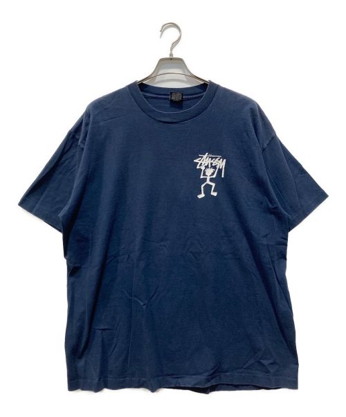 OLD STUSSY（オールドステューシー）OLD STUSSY (オールドステューシー) シャドーマンTシャツ ネイビー サイズ:XXLの古着・服飾アイテム