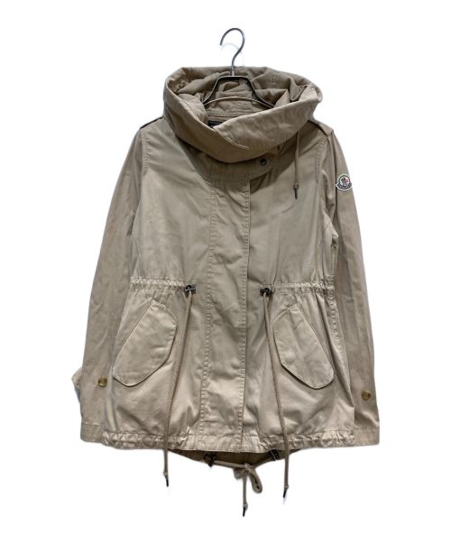 MONCLER（モンクレール）MONCLER (モンクレール) ダウンライナー付きモッズコート ベージュの古着・服飾アイテム