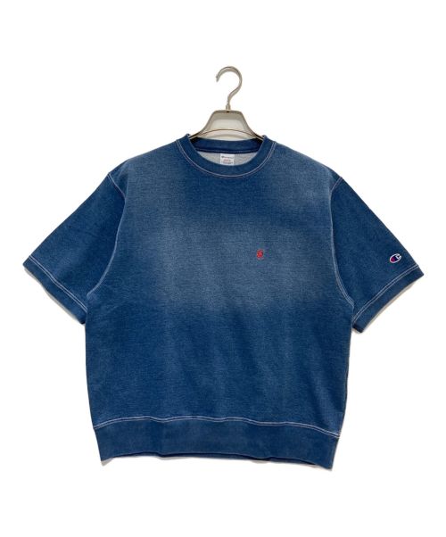 Champion（チャンピオン）Champion (チャンピオン) ショートスリーブクルーネックスウェットシャツ インディゴ サイズ:M 未使用品の古着・服飾アイテム