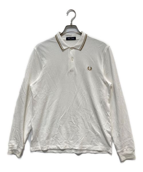 FRED PERRY（フレッドペリー）FRED PERRY (フレッドペリー) 長袖ポロシャツ ホワイト サイズ:Mの古着・服飾アイテム