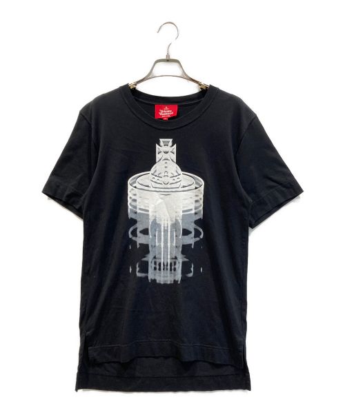 Vivienne Westwood RED LABEL（ヴィヴィアンウエストウッドレッドレーベル）Vivienne Westwood RED LABEL (ヴィヴィアンウエストウッドレッドレーベル) オーブ ロゴ プリント Ｔシャツ ブラック サイズ:Mの古着・服飾アイテム