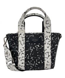 JIMMY CHOO×eric haze（ジミーチュウ×エリックヘイズ）の古着「SHOPPER TOTE/S」｜ブラック×ホワイト