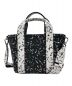 JIMMY CHOO (ジミーチュウ) eric haze (エリックヘイズ) SHOPPER TOTE/S ブラック×ホワイト：36000円