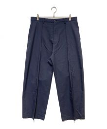 yokosakamoto（ヨウコサカモト）の古着「SUIT BAGGY TROUSERS」｜ネイビー