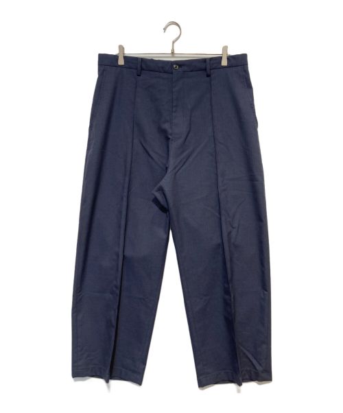 yokosakamoto（ヨウコサカモト）YOKOSAKAMOTO (ヨウコサカモト) SUIT BAGGY TROUSERS ネイビー サイズ:Lの古着・服飾アイテム