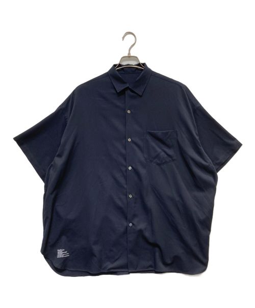 FreshService（フレッシュサービス）FreshService (フレッシュサービス) COOLFIBER OPEN COLLAR S/S SHIRT ネイビー サイズ:Mの古着・服飾アイテム