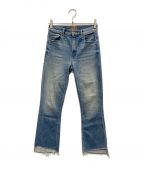 motherマザー）の古着「THE INSIDER CROP STEP FRAY DENIM」｜インディゴ