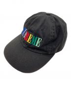 SUPREMEシュプリーム）の古着「Multi Color Logo 6-Panel」｜ブラック