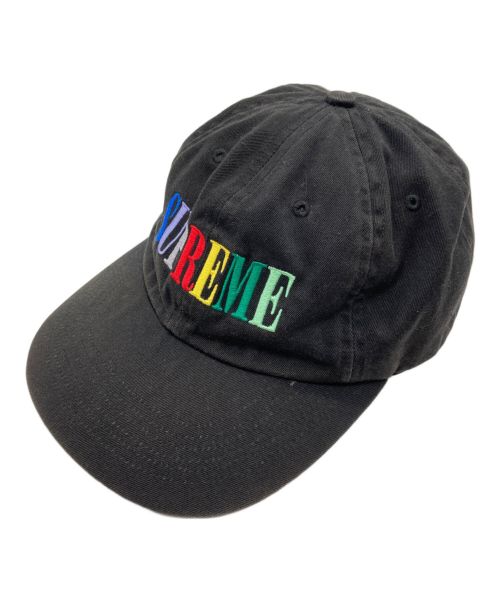 SUPREME（シュプリーム）Supreme (シュプリーム) Multi Color Logo 6-Panel ブラックの古着・服飾アイテム