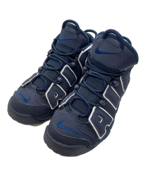 NIKE（ナイキ）NIKE (ナイキ) GIRLS AIR MORE UPTEMPO ネイビー サイズ:24.5の古着・服飾アイテム