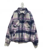 EPTMエピトミ）の古着「SIDE SLIT FLANNEL SHIRT」｜バイオレット