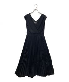 HER LIP TO（ハーリップトゥ）の古着「Twinkle Pleated Knit Dress」｜ブラック