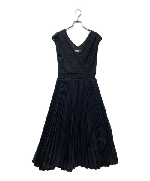 HER LIP TO（ハーリップトゥ）Her lip to (ハーリップトゥ) Twinkle Pleated Knit Dress ブラック サイズ:Sの古着・服飾アイテム