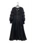 Her lip to（ハーリップトゥ）の古着「Embellished Satin Long Dress」｜ブラック