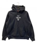 SUPREMEシュプリーム）の古着「CROSS BOX LOGO HOODED SWEATSHIRT」｜ブラック