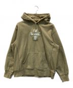 SUPREMEシュプリーム）の古着「CROSS BOX LOGO HOODED SWEATSHIRT」｜オリーブ