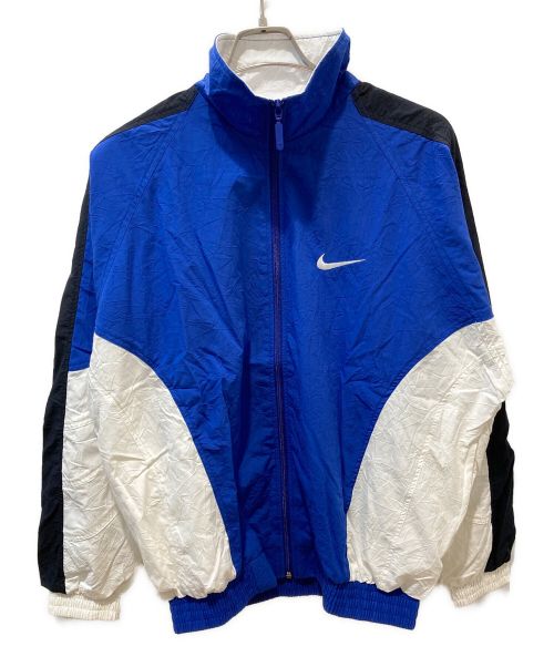 NIKE（ナイキ）NIKE (ナイキ) 90’sジップアップジャケット ブルー×ホワイト×ブラック サイズ:Lの古着・服飾アイテム