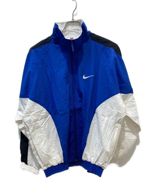 NIKE（ナイキ）NIKE (ナイキ) 90’sジップアップジャケット ブルー×ホワイト×ブラック サイズ:XLの古着・服飾アイテム