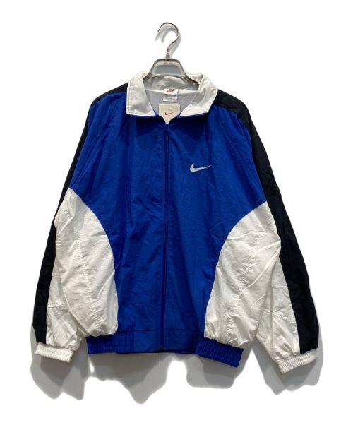 NIKE（ナイキ）NIKE (ナイキ) 90’sジップアップジャケット ブルー×ホワイト×ブラック サイズ:Ｌ 未使用品の古着・服飾アイテム