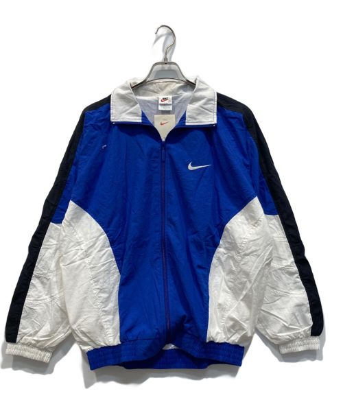 NIKE（ナイキ）NIKE (ナイキ) 90’sジップアップジャケット ブルー×ホワイト×ブラック サイズ:XLの古着・服飾アイテム