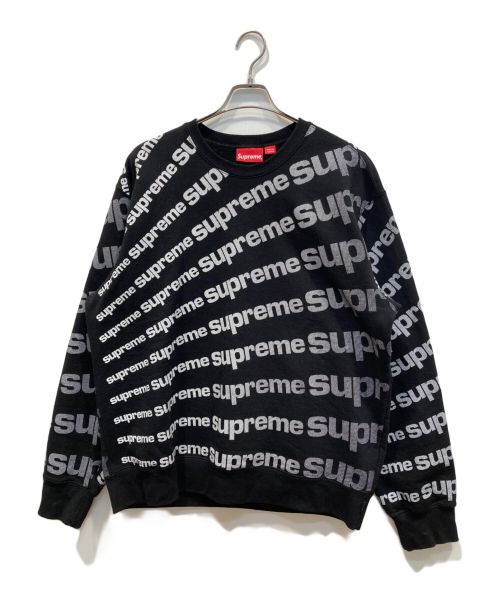 SUPREME（シュプリーム）Supreme (シュプリーム) Radial Crewneck ブラック×ホワイト サイズ:XLの古着・服飾アイテム