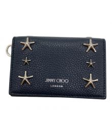 JIMMY CHOO（ジミーチュウ）の古着「CLIFFY スタッズ カードケース」｜ネイビー