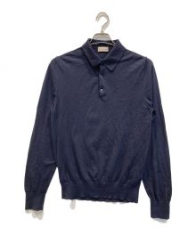 MONCLER（モンクレール）の古着「MAGLIA TRICOT POLO」｜ネイビー