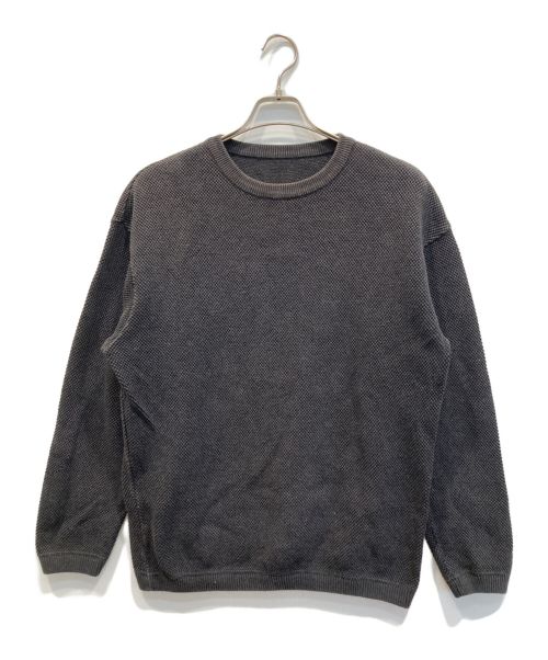 crepuscule（クレプスキュール）crepuscule (クレプスキュール) Moss Stitch LS Knit ブラック サイズ:1の古着・服飾アイテム