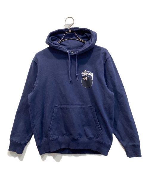 stussy（ステューシー）stussy (ステューシー) 8 BALL HOODIE ネイビー サイズ:Sの古着・服飾アイテム