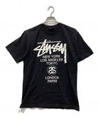 stussyステューシー）の古着「Tシャツ」｜ブラック