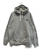 THE NORTH FACEザ ノース フェイス）の古着「MESSAGE LOGO HOODIE」｜グレー