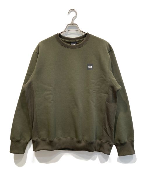 THE NORTH FACE（ザ ノース フェイス）THE NORTH FACE (ザ ノース フェイス) Square Logo Crew オリーブ サイズ:XLの古着・服飾アイテム