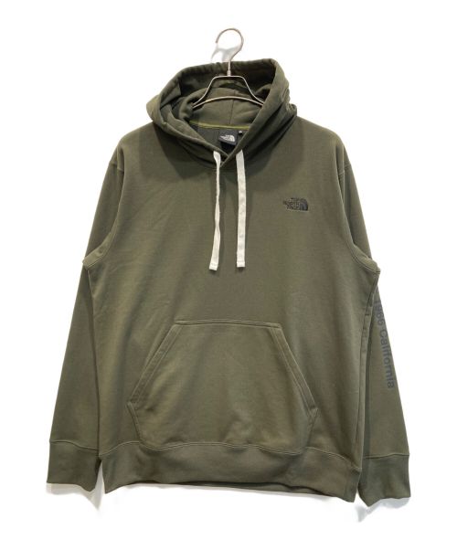 THE NORTH FACE（ザ ノース フェイス）THE NORTH FACE (ザ ノース フェイス) MESSAGE LOGO HOODIE オリーブ サイズ:XLの古着・服飾アイテム