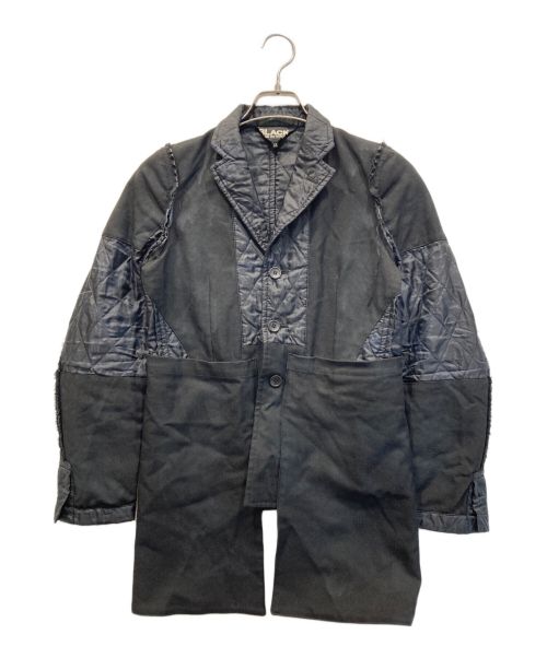 BLACK COMME des GARCONS（ブラック コムデギャルソン）BLACK COMME des GARCONS (ブラック コムデギャルソン) キルティング ドッキング リバーシブル ジャケット ブラック サイズ:XSの古着・服飾アイテム