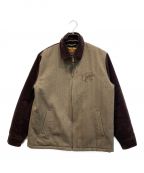 TRADE MARK×CALEEトレードマーク×キャリー）の古着「Corduroy/Tweed sports type jacket」｜ベージュ×ブラウン