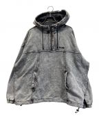 X-GIRLエックスガール）の古着「ACID WASH SWEAT HOODIE」｜グレー