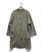 evam evaエヴァムエヴァ）の古着「press wool coat」｜グレー