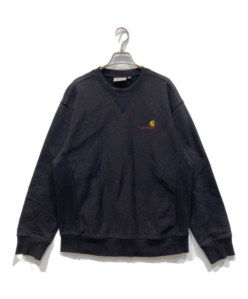 CarHartt（カーハート）CarHartt (カーハート) Vガセットスウェット ブラック サイズ:Mの古着・服飾アイテム