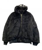 SUPREMEシュプリーム）の古着「Faux Fur Reversible MA-1」｜ブラック