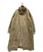 TODAYFULトゥデイフル）の古着「Standcollar Wool Coat」｜オリーブ