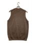 BATONER (バトナ―) 2021AW SIGNATURE RIB V-NECK VEST ブラウン サイズ:M：5000円