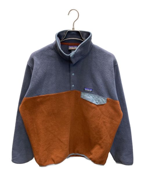 Patagonia（パタゴニア）Patagonia (パタゴニア) シンチラスナップT グレー×ブラウン サイズ:Mの古着・服飾アイテム