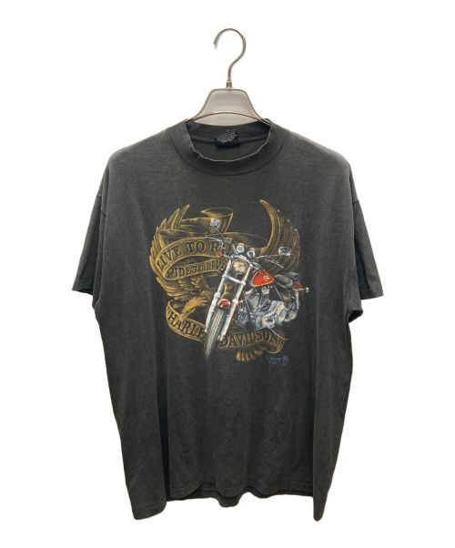 HARLEY-DAVIDSON（ハーレーダビッドソン）HARLEY-DAVIDSON (ハーレーダビッドソン) プリントTシャツ ブラック サイズ:SIZE XLの古着・服飾アイテム